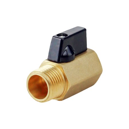 EVERFLOW MIPxFIP Boiler Trim Isolation Valve, Gauge Isolator, Forged Brass 1/2" 1212MF